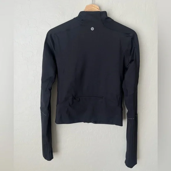 Lululemon Final Mile Jacket Black Reflective Running 8
